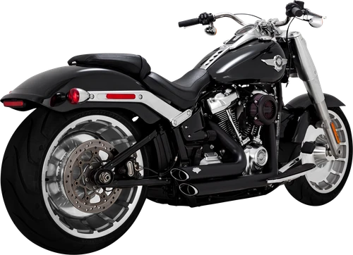 Vance & Hines Shortshots Staggered 2-into-2 exhaust system 47335 in Matte Black