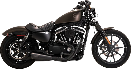 Vance & Hines Stainless 2-into-1 Upsweep exhaust system 47627 in Black