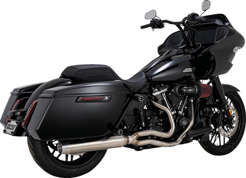VANCE & HINES 2-into-1 Gaslighter Exhaust System without Heat Shields - M8 Touring - Brushed 27347