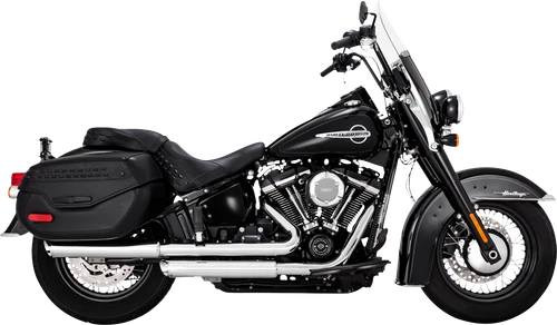 Vance & Hines Twin Slash 3 in. slip-on mufflers 16379 in Chrome