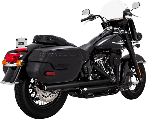 VANCE & HINES Twin Slash Slip-On Mufflers - PCX™ - Black 46379