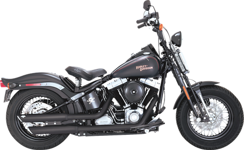 Vance & Hines Twin Slash 3 in. slip-on mufflers 46341 in Black