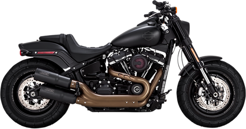 VANCE & HINES Black Hi-Output Mufflers - Black - FXFB/FXFBS 46547