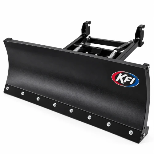 KFI UTV Pro-Poly 66-inch black poly snow plow blade 105866 with steel mounting frame and cutting edge