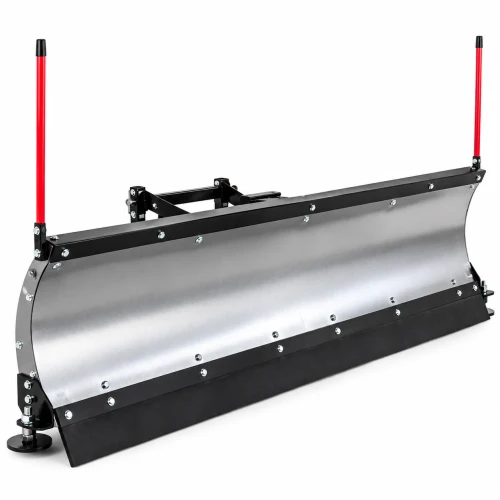 KFI UTV Pro-S 72-inch steel straight snow plow blade 105072 with adjustable skid plates and wear bar