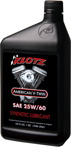 KLOTZ OIL V-Twin Synthetic Engine Oil - 25W-60 - 1 U.S. quart KH-2560
