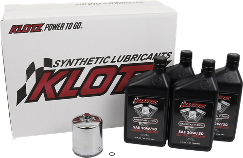 KLOTZ OIL Basic Oil Change Kit - Twin Cam/M8 KH-101