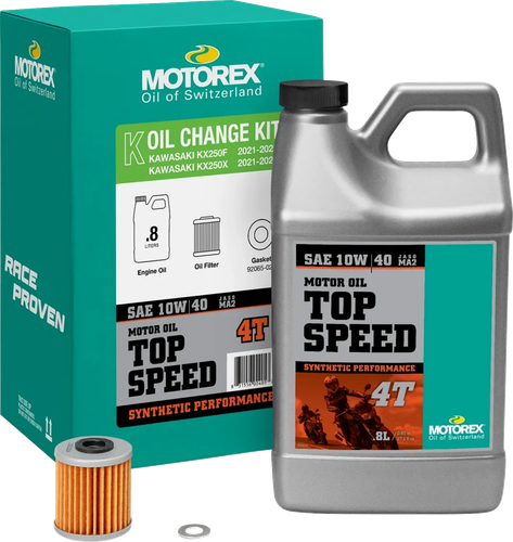 MOTOREX Oil Change Kit - Kawasaki KX 250 - 10W-40 311915