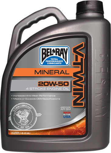 BEL-RAY V Twin Oil - 20W50 - 4L 96905-BT4