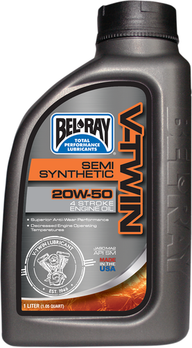 BEL-RAY V Twin Semi Synthetic Oil - 20W-50 -1L 96910-BT1