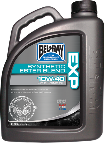 BEL-RAY EXP Synthetic Blend 4T Oil - 10W-40 - 4L 99120-B4LW