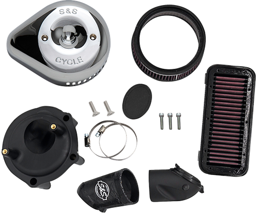 S&S CYCLE Stealth Air Cleaner Kit with Cover - Chrome - Indian 170-0827