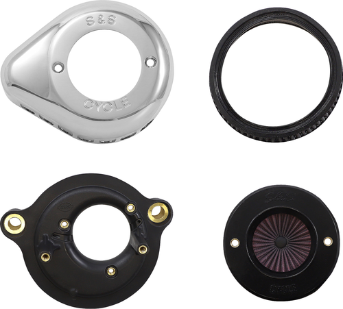 S&S CYCLE Air Stinger Stealth Air Cleaner Kit - Chrome 170-0717A