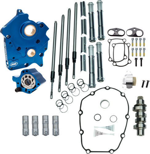 S&S CYCLE Cam Chest Kit - Water Cooled - Chain Drive - 465 Cam - Chrome Pushrod Tubes - M8 310-0999C