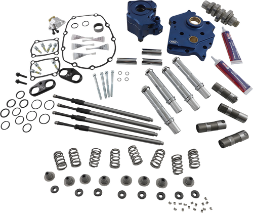 S&S CYCLE Cam Chest Kit with Plate - Chain Drive - Oil Cooled - 540 Cam - Chrome Pushrods - M8 310-1118A