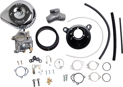 S&S CYCLE Super G Carburetor with Stealth Air Cleaner Kit - Chrome - Twin Cam 110-0150