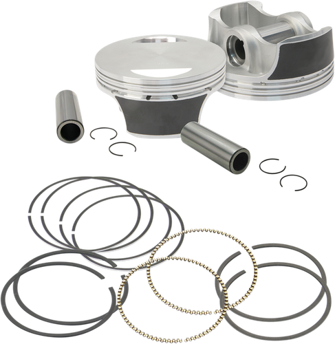 S&S CYCLE Piston Kit - For 106" Big Bore Kit - 3.927" - Standard 106-3690