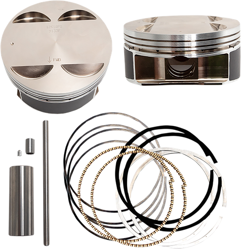 S&S CYCLE Big Bore Piston Kit - 124" - +.010 - M8 920-0141