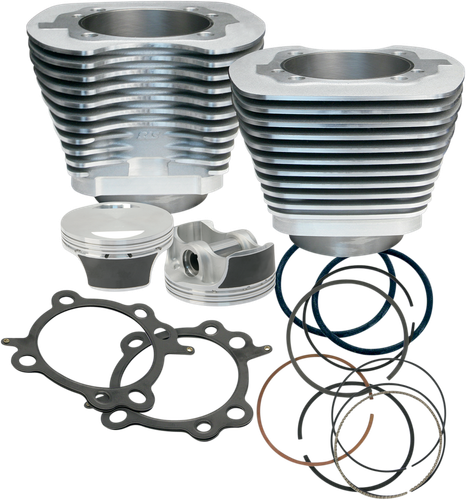 S&S CYCLE 106" Big Bore Cylinder Kit - Silver - Twin cam 910-0202