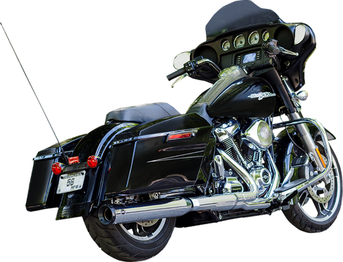 S&S CYCLE 2-into-1 Swindler Exhaust Conversion Kit - 4" - Chrome - M8 Touring 550-1140