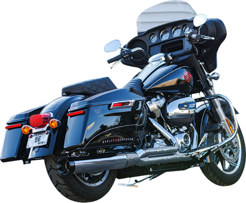 S&S CYCLE 2-into-1 Sidewinder Exhaust System - 50-State - Chrome - M8 Touring 550-0758