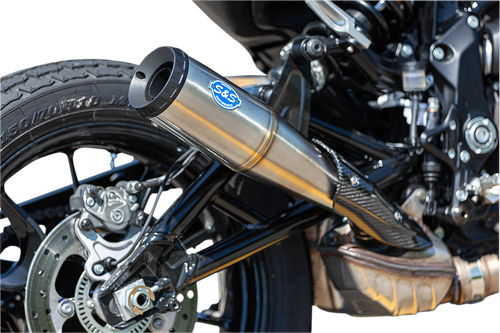 S&S CYCLE Grand National Slip-On Muffler - Stainless Steel - FTR 1200 550-0854