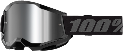 Strata 2 Goggle Black Mirror Silver Lens