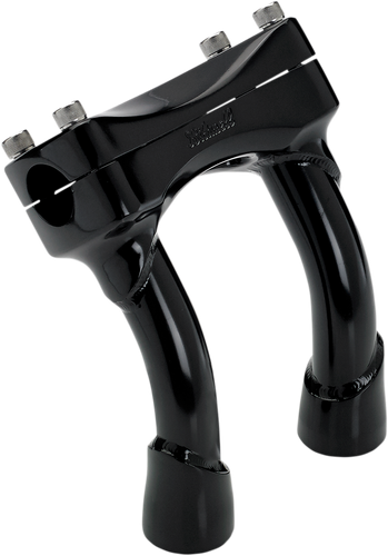 BILTWELL Murdock Handlebar Risers - Pullback - 6" - Black 6404-201-06