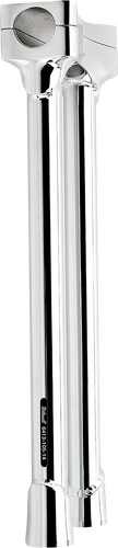 BILTWELL Murdock O/S Risers - 14" - Chrome 6413-105-14