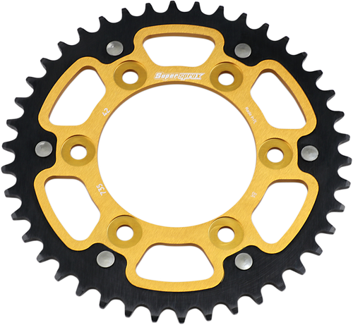 SUPERSPROX Stealth Rear Sprocket - 42 Tooth - Gold - Ducati RST-735-42-GLD