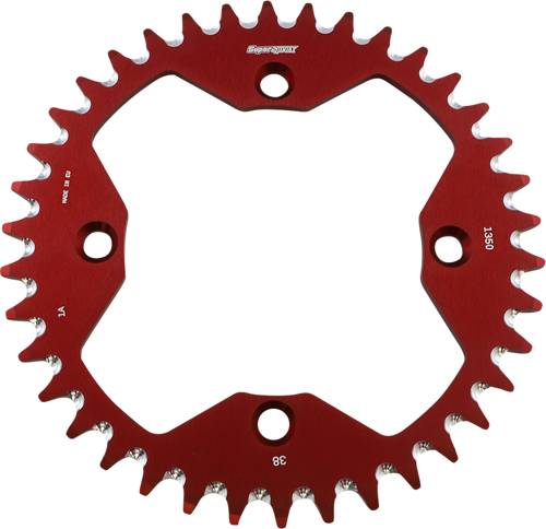 SUPERSPROX Rear Sprocket - Alloy - Red - 38-Tooth RAL-1350-38-RED