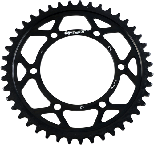 SUPERSPROX Edge Rear Sprocket - Black - 43 Tooth RFA-480-43-BLK