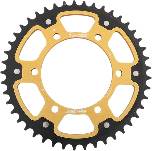 SUPERSPROX Stealth Rear Sprocket - 45 Tooth - Gold - Suzuki/Yamaha RST-480-45-GLD