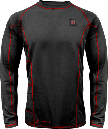 GERBING HEATED CLOTHING 7V Heated Base Layer Shirt - Large GER-BLS-7V-M-BLK-L