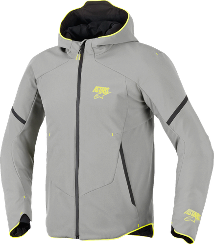 ALPINESTARS Aeroshell Waterproof Jacket - Mid Gray/Yellow Fluo - 3XL 3200226-9116-3XL