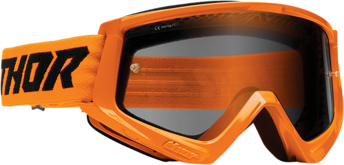 THOR Combat Sand Goggle - Racer - Flo Orange/Black - Smoke Lens 2601-2699