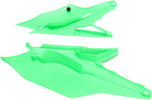 UFO Side Panels - Fluorescent Green - Kawasaki - KX '16-'20 KA04737#AFLU