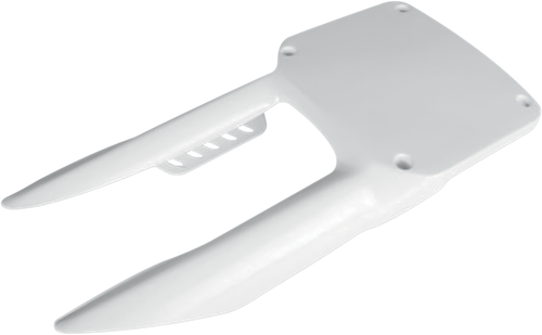 UFO Front Number Plate - White - Suzuki - RM '96-'98 SU02960#041