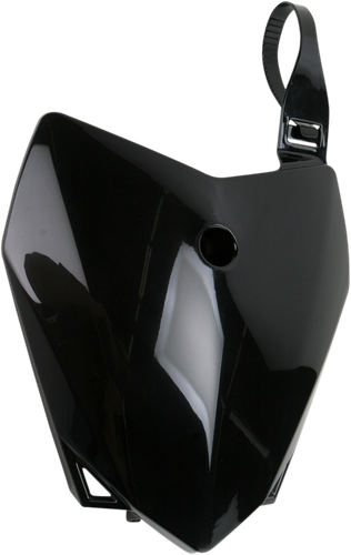 UFO Front Number Plate - Black - Kawasaki - KLX '10-'25 KA04718#001