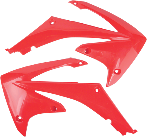 UFO Radiator Covers - Red - Honda - CRF '09-'13 HO04637#070