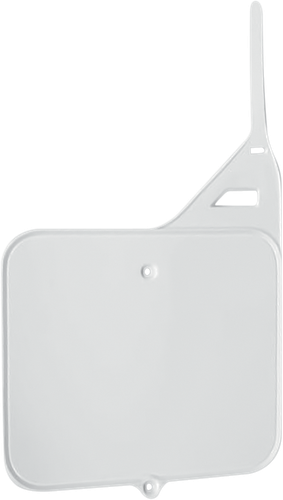 UFO Front Number Plate - White - Suzuki - RM '87-'95 SU02910#041