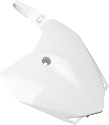 UFO Front Number Plate - White - Kawasaki - KLX '10-'25 KA04718#047