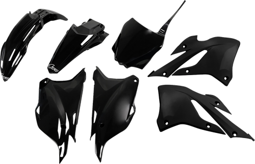 UFO Replacement Body Kit - Black - Kawasaki - KX KAKIT229@001