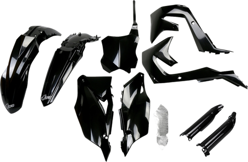 UFO Body Kit - Black - Kawasaki - KX '19-'24 KAKIT227F@001