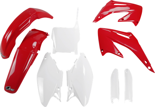 UFO Body Kit - OEM Red/White - Honda - CR '04 HOKIT102F@999