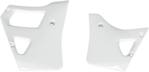 UFO Radiator Covers - White - Yamaha - YZ '89-'92 YA02815#046
