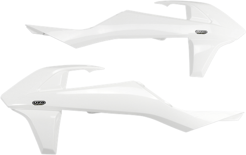 UFO Radiator Covers - White - KTM - EX/SX '16-'19 KT04061#047