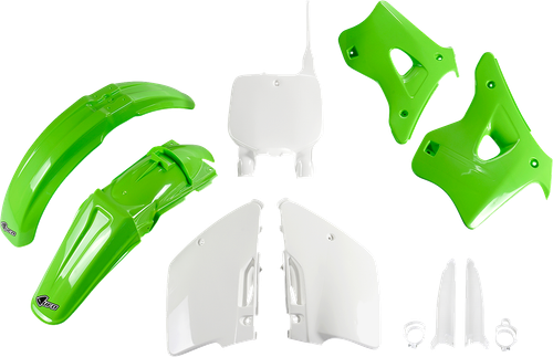 UFO Body Kit - OEM Green/White - Kawasaki - KX '96-'98 KAKIT192F@999