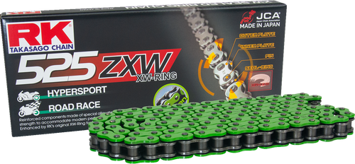 RK 525 ZXW - Connecting Link - Rivet - Green MM525ZXW-RL