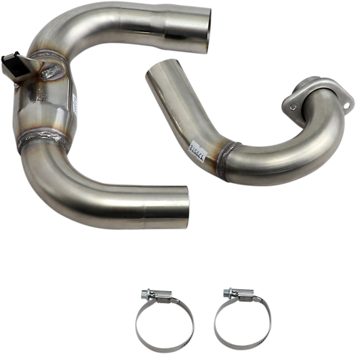 FMF Megabomb Head Pipe with Mid Pipe - Stainless Steel - Yamaha 250 044449